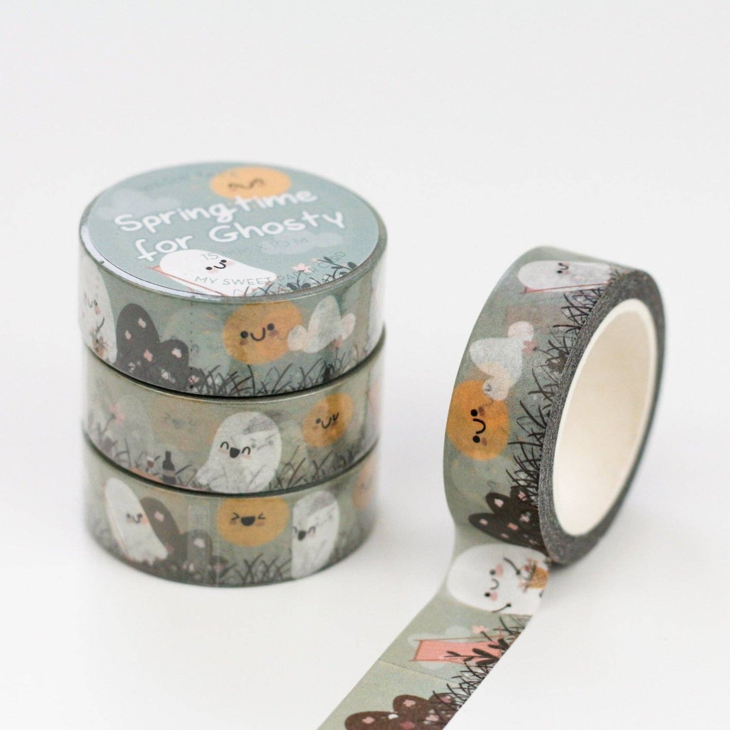 Spring time for Ghosty - Ghost washi tape