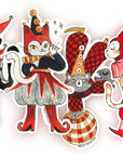 Jester Cat Vinyl Sticker