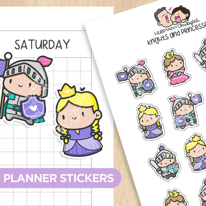 Knights & Princesses Planner Stickers