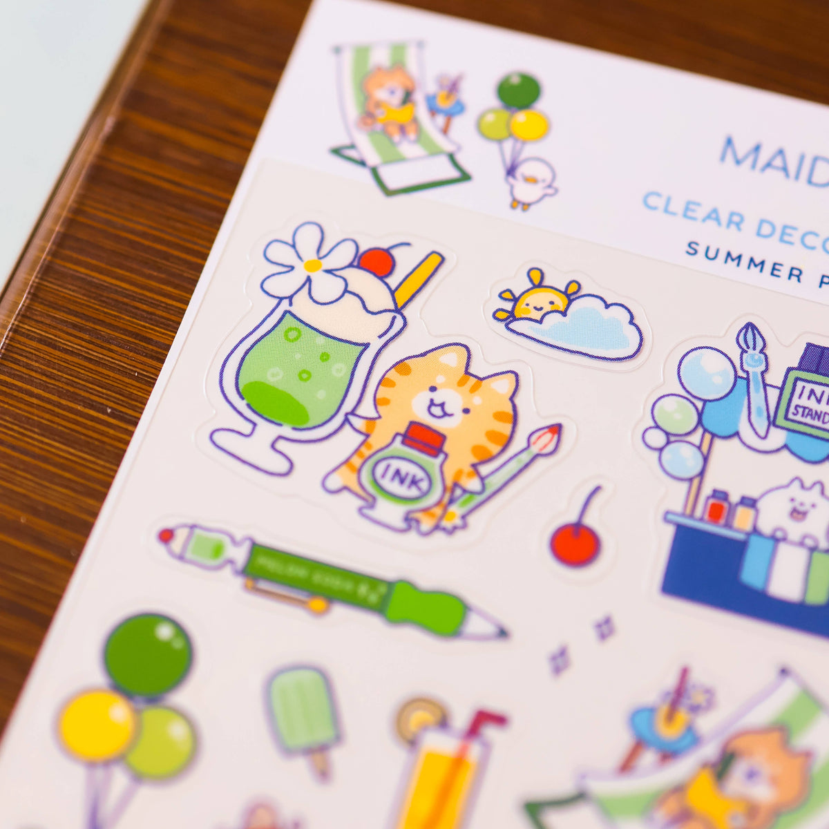 Summer Pool Party Sticker Sheet