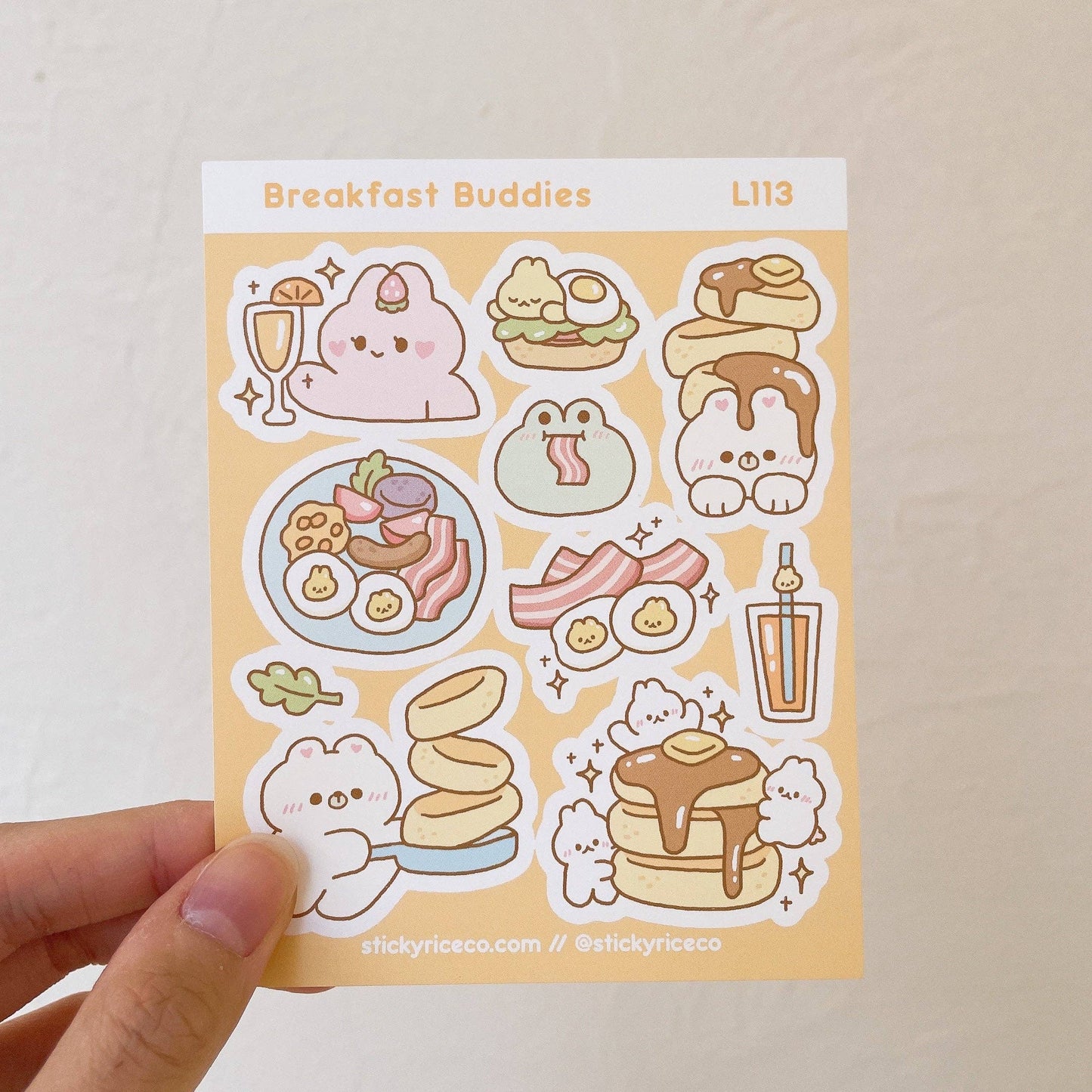 Breakfast Buddies Sticker Sheet