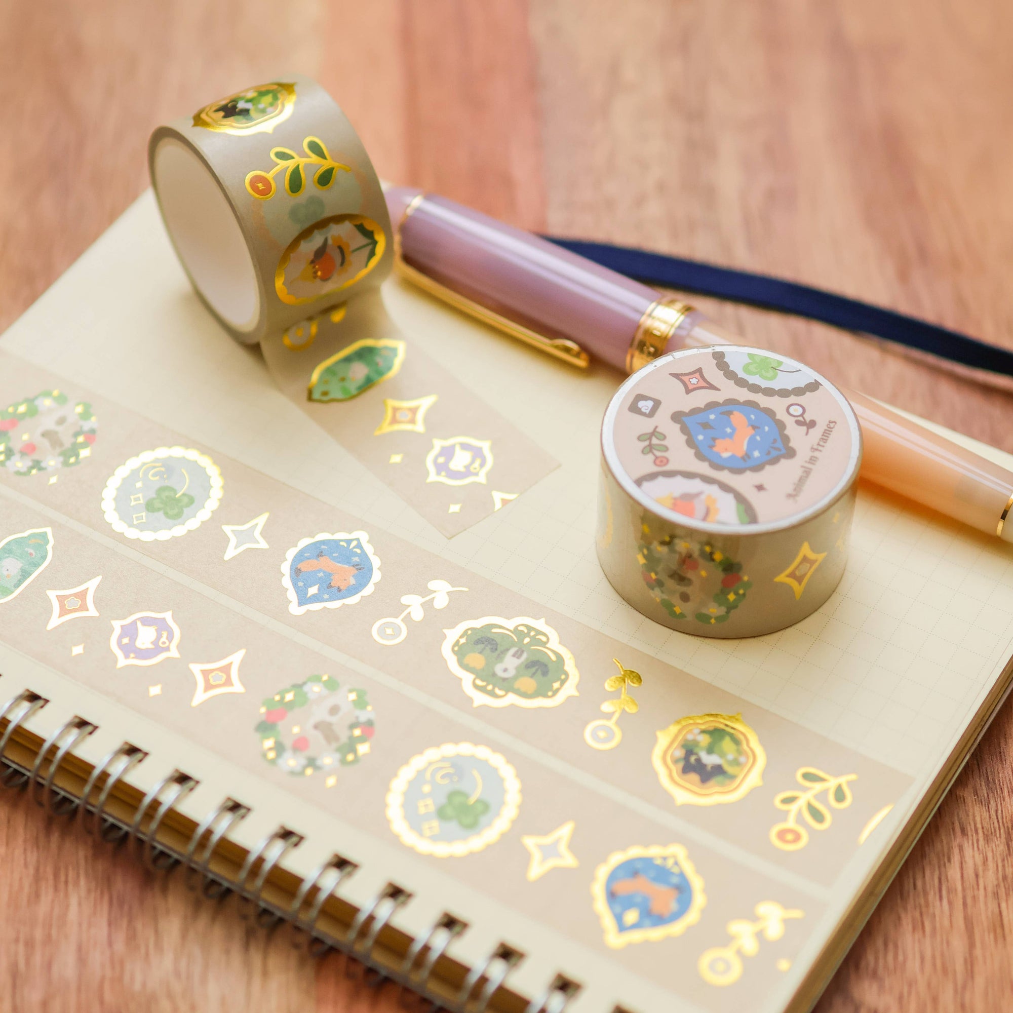 Animal Frames Foil Washi Tape