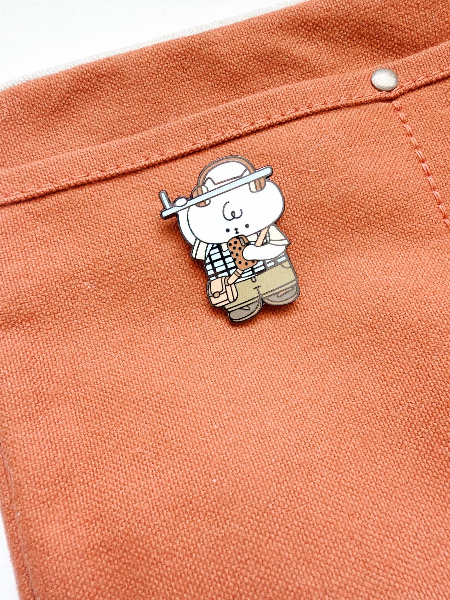 Music on the Train Enamel Pin