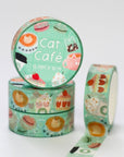 Cat Café Washi Tape