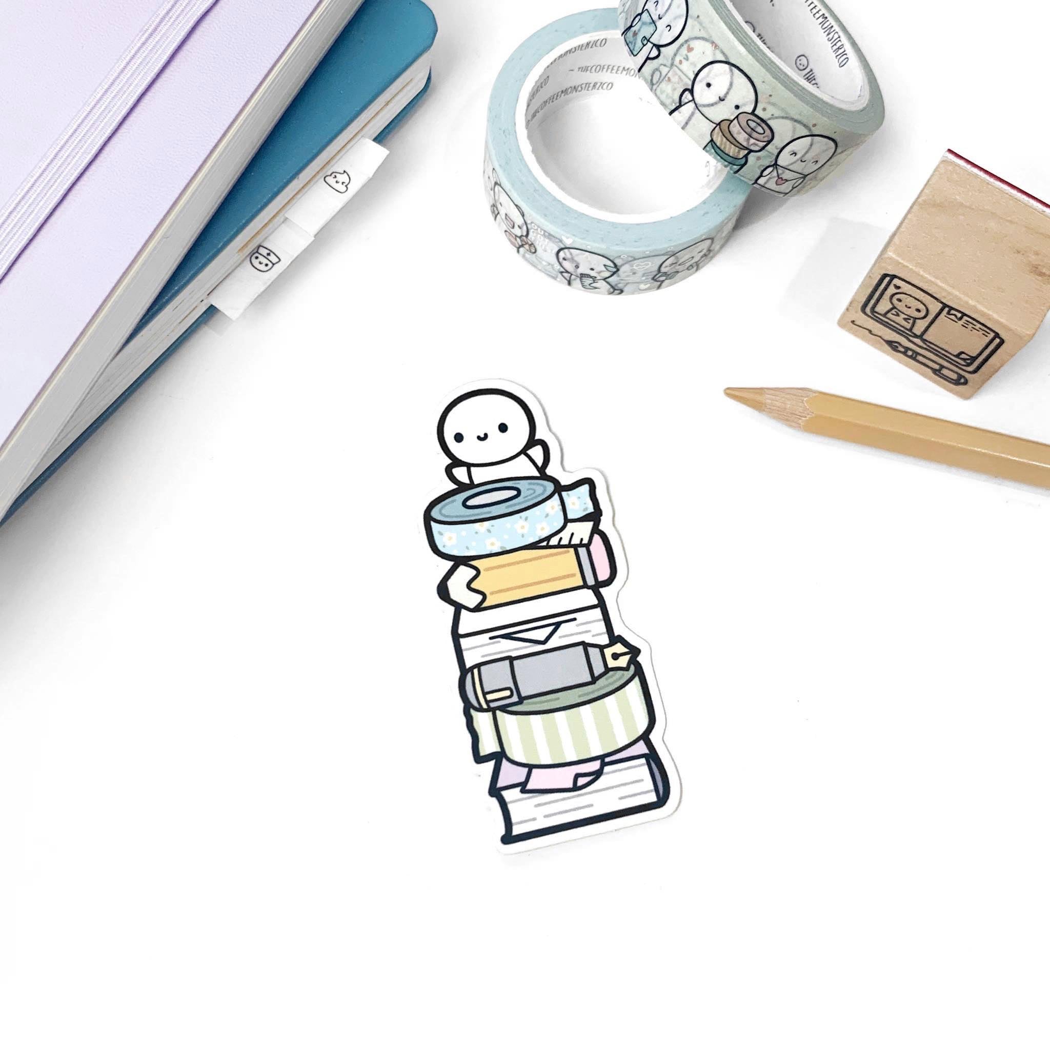 3 Stack Only Sticker Stationery Stack Vinyl Sticker – Suteki Stickers