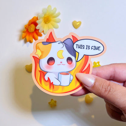 This is Fine Vinyl Sticker