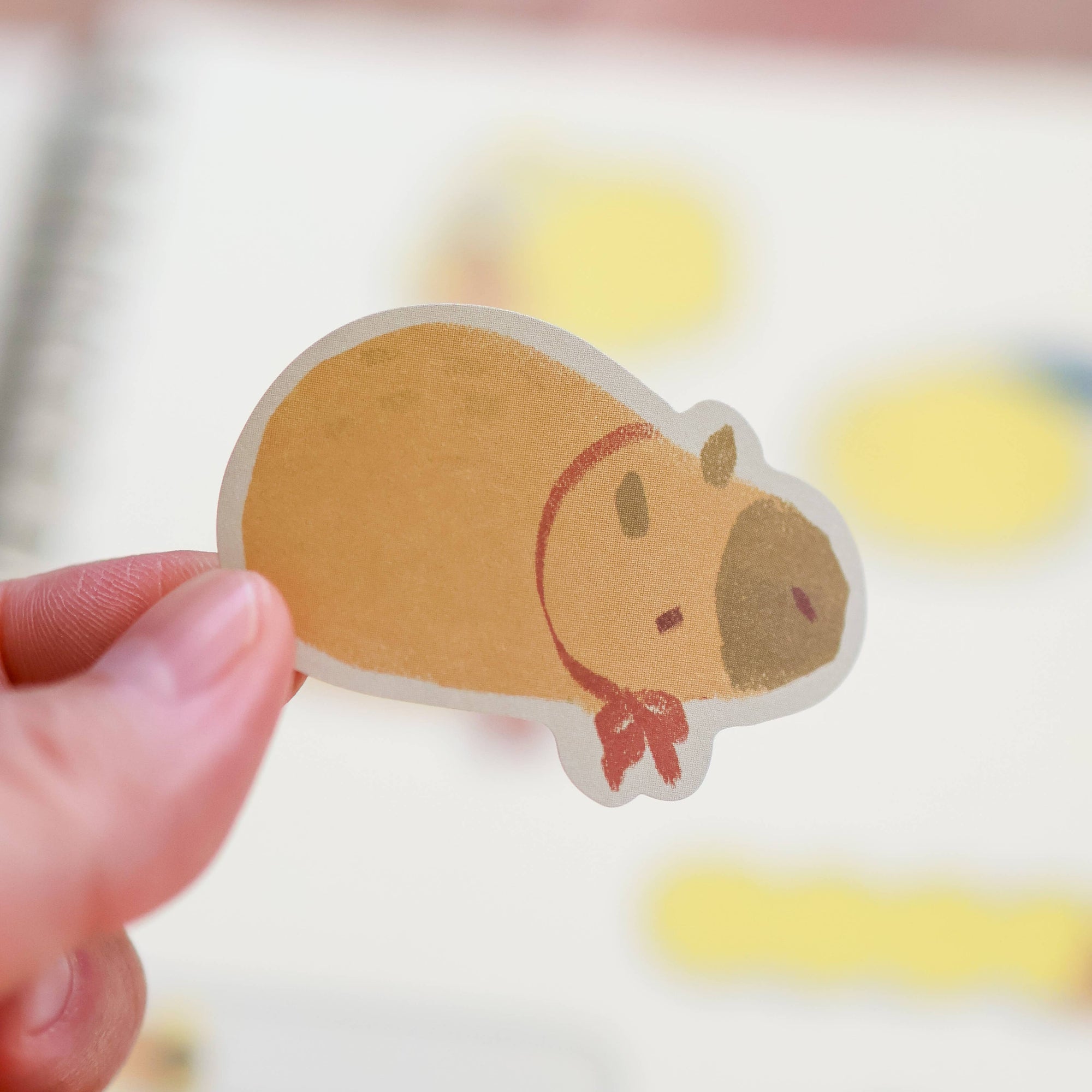 Paper Roll Labels (Kiss Cut) - Capybara