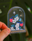 Strawberry Garden Dome Transparent Vinyl Sticker