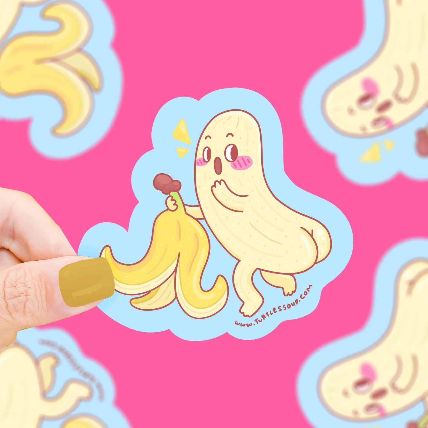 Banana Butt Vinyl Sticker