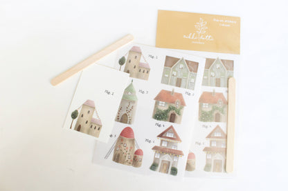 Rub on stickers - Houses