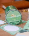 Ducks in Koi Pond Paper Roll Labels