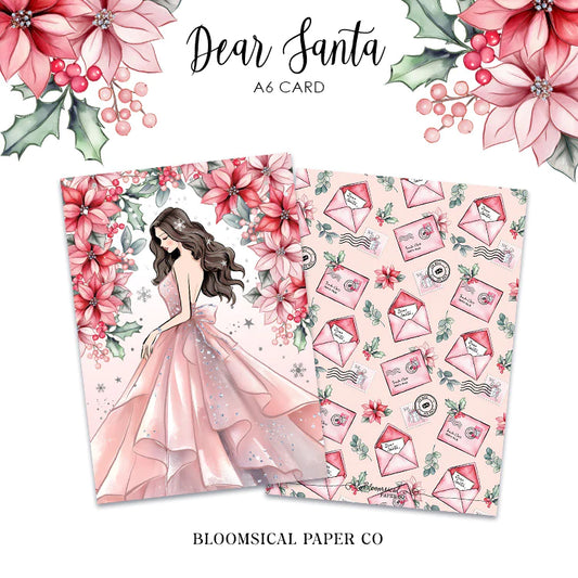 Dear Santa Journaling Card