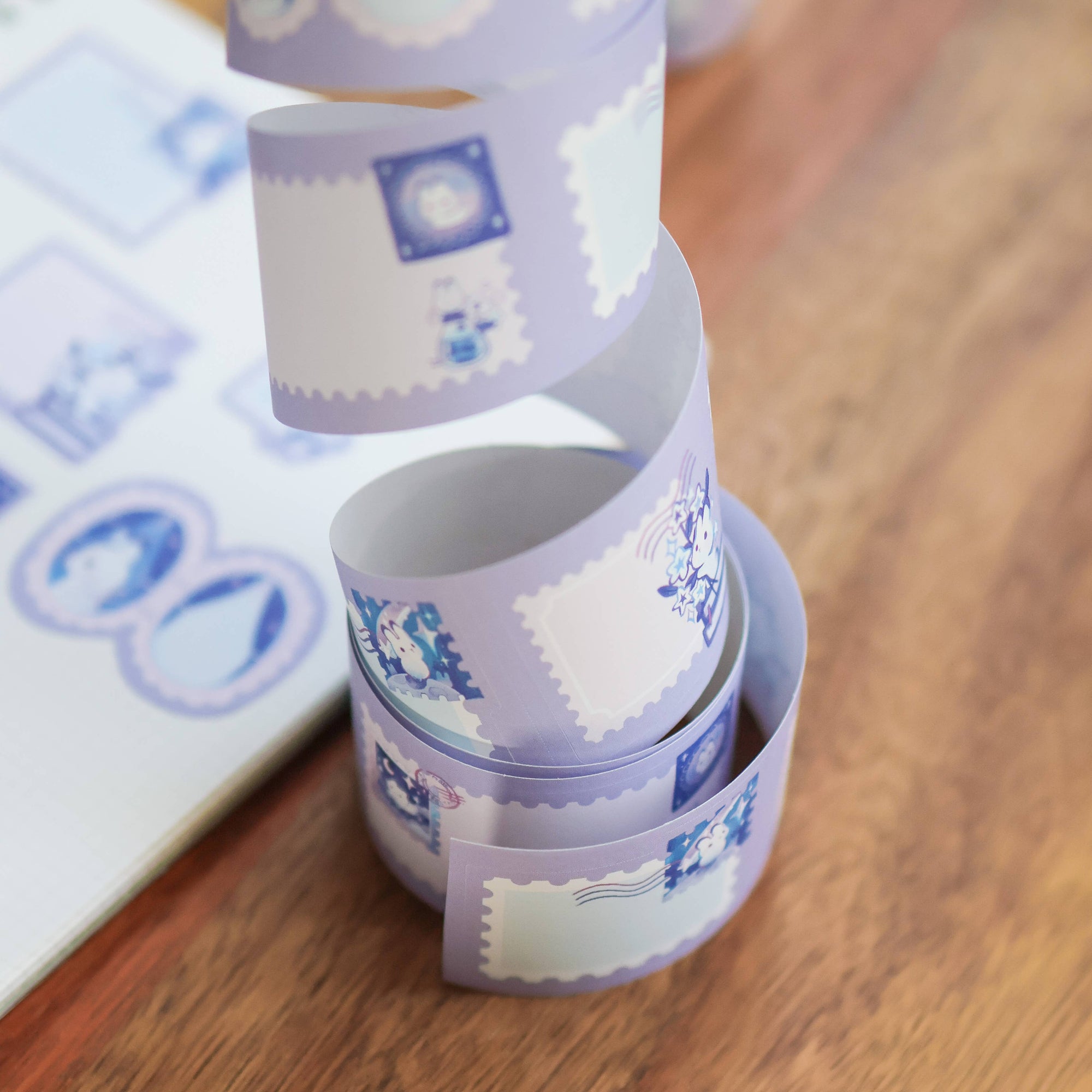 Star Bouquet Kiss Cut Paper Roll Labels