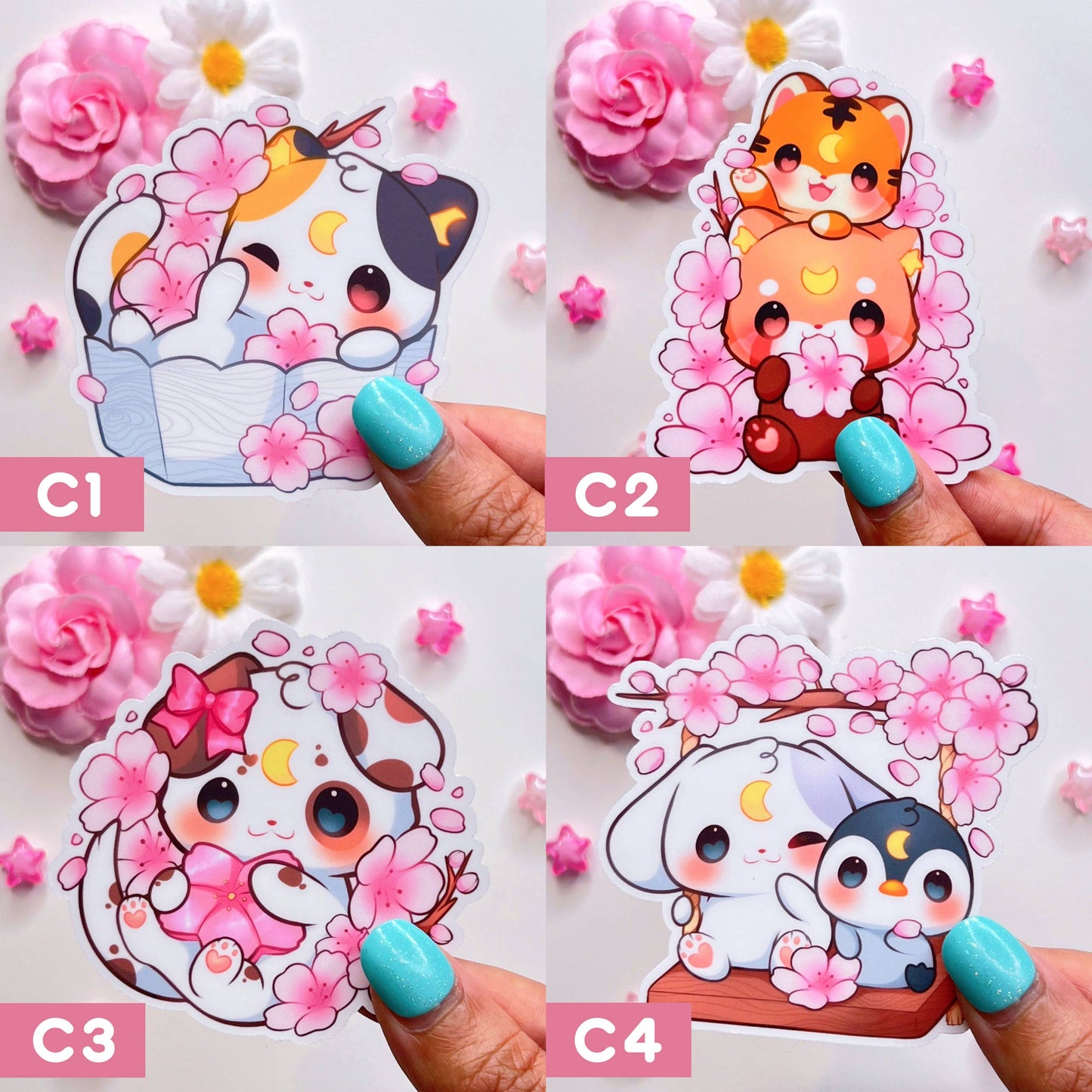 Sakura Friends Stickers