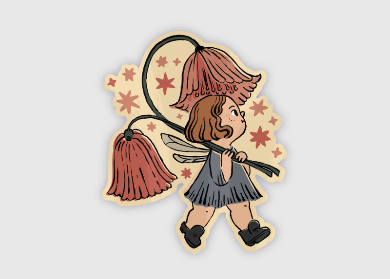 Adorable Spring Fairy Sticker
