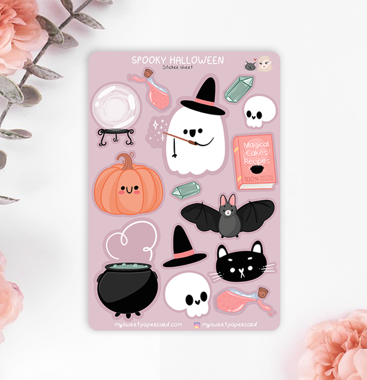 Spooky Halloween Planner Stickers