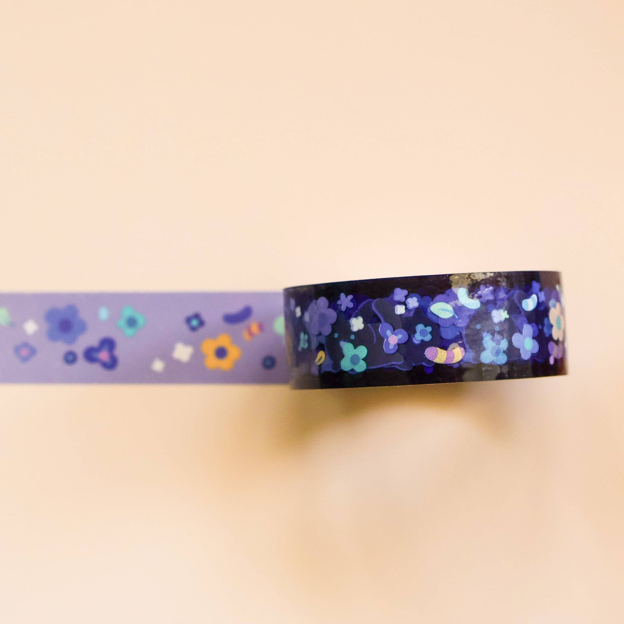 Floral Black Cat PET Tape