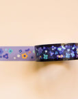 Floral Black Cat PET Tape