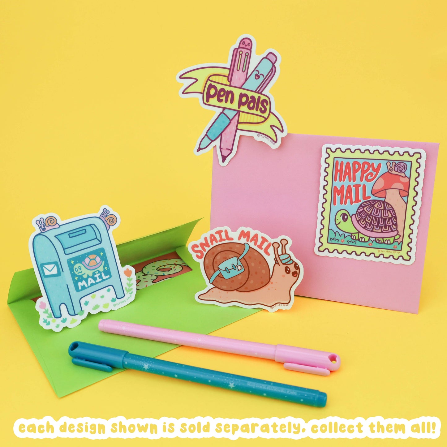 Pen Pals Stationery Vinyl Sticker