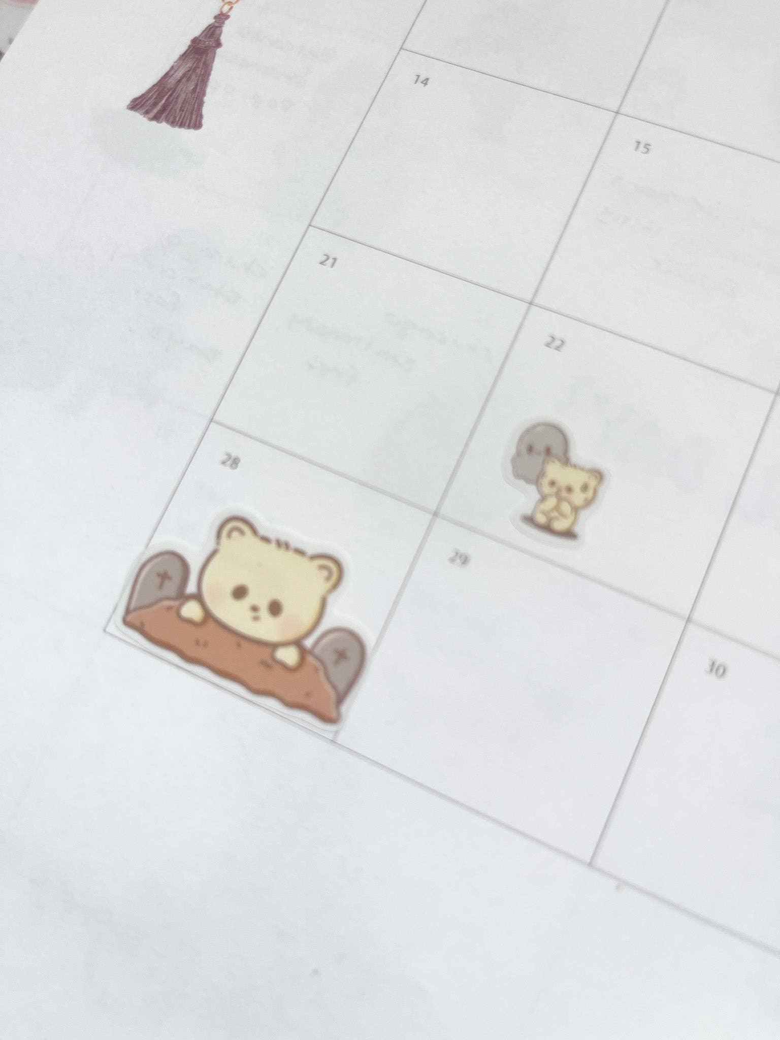 Halloween Bears Sticker Sheet