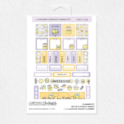 Honey Lavender Theme Hobonichi Weeks kit