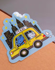 NYC Taxi Ride Holographic Vinyl Sticker