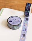 Floral Black Cat PET Tape