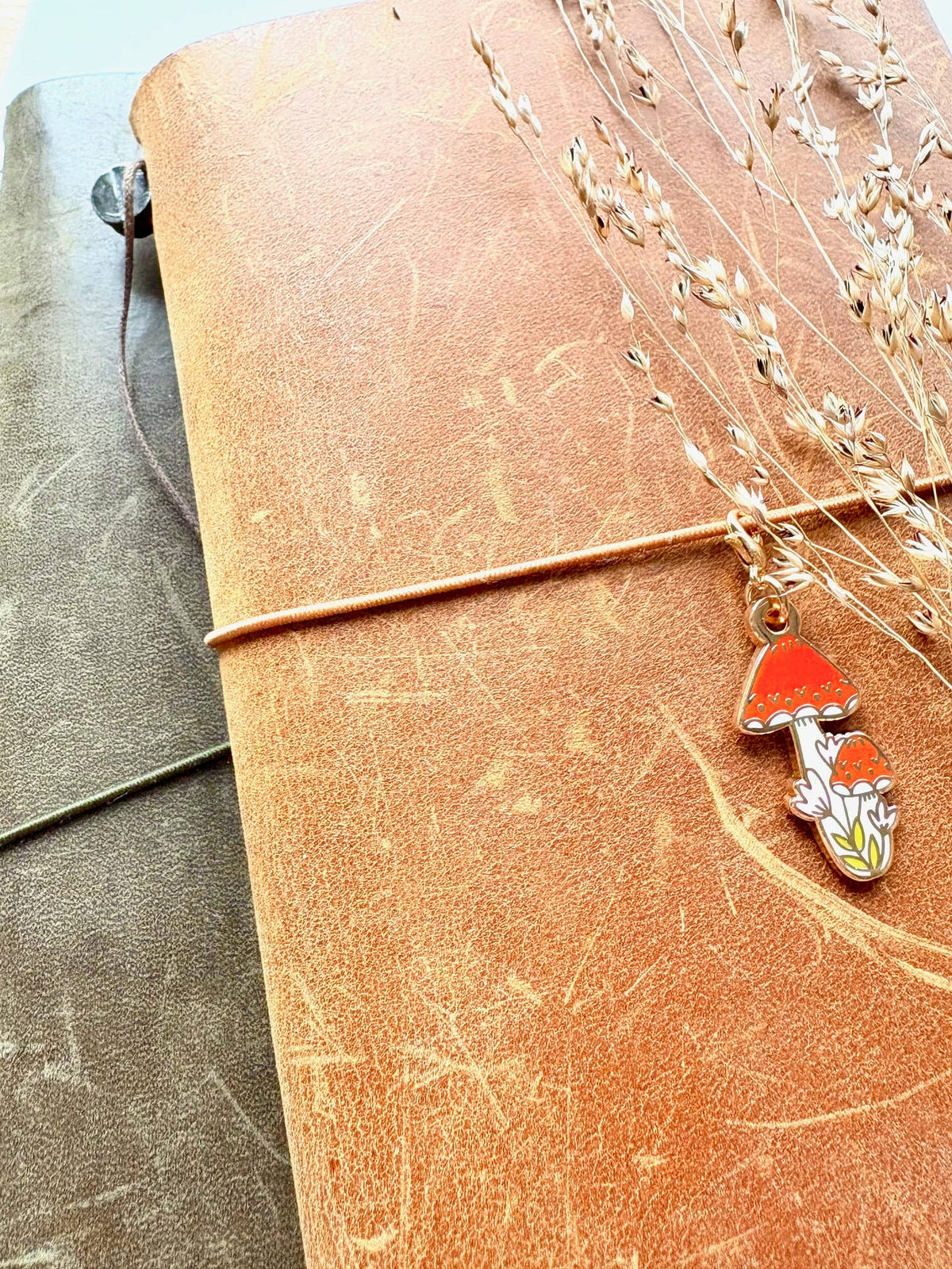 Mushroom Enamel Charm