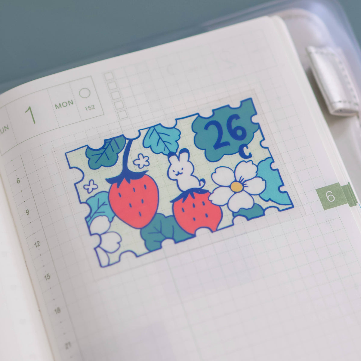 Berries Postage Transparent Vinyl Sticker