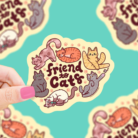 Friend to Cats Vinyl Sticker