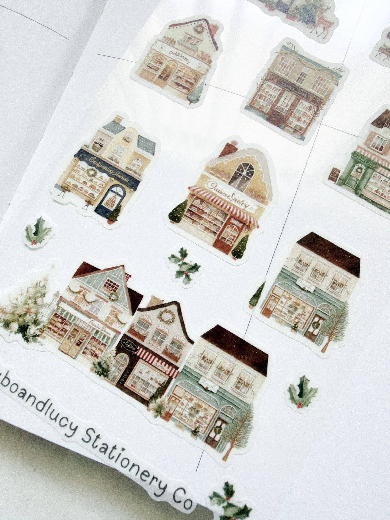 Christmas Village Washi Sticker Sheet