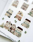 Christmas Village Washi Sticker Sheet