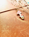 Mushroom Enamel Charm