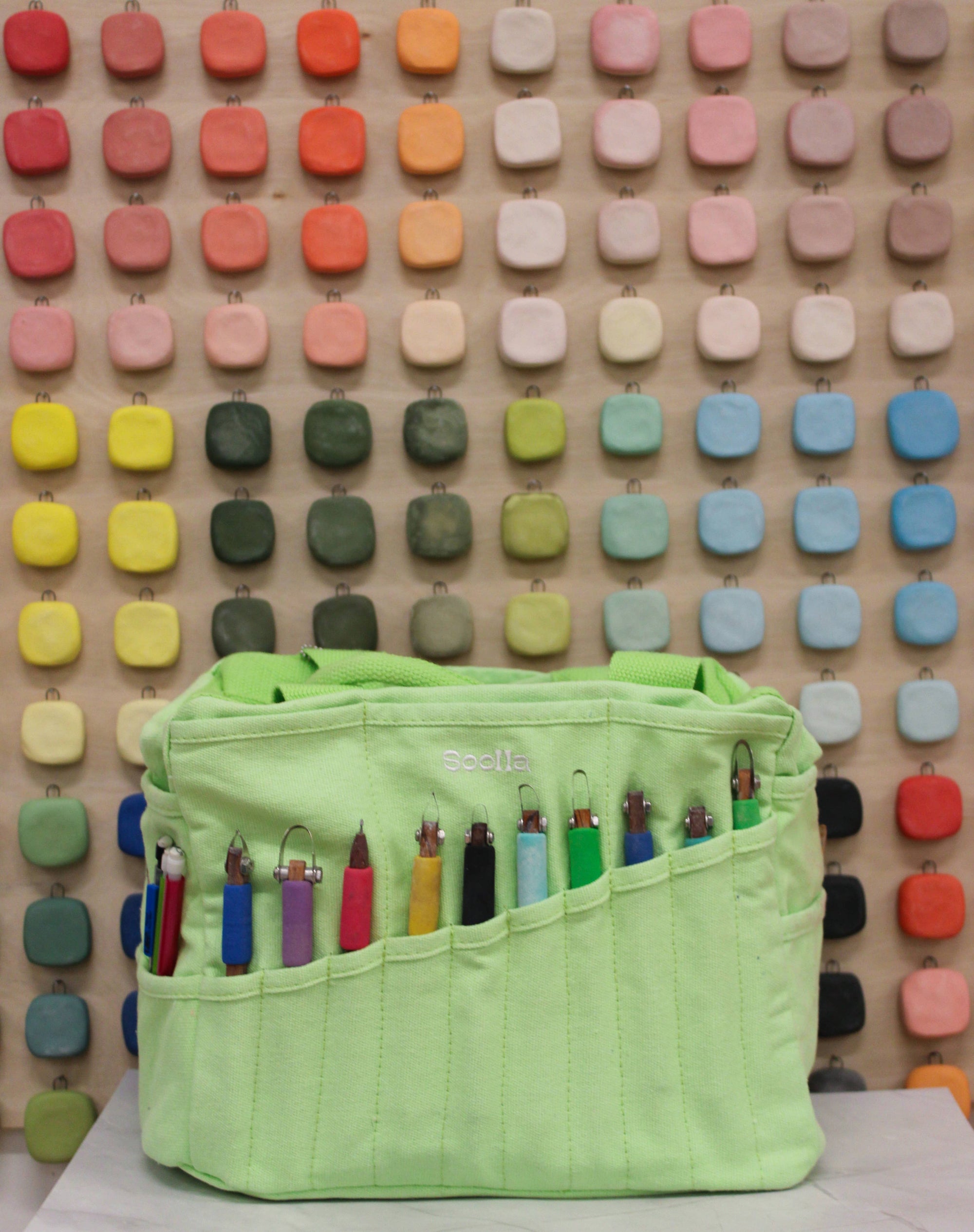 Soolla Studio Artist Bag - Lime Drip
