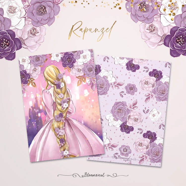 Rapunzel Journaling Card