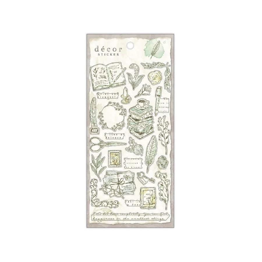 Vintage Stationery Clear Sticker Sheet