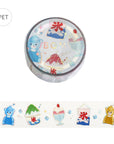 Summer Colours Clear Tape by BGM featuring shaved ice, ice cubes and colourful summer bears
