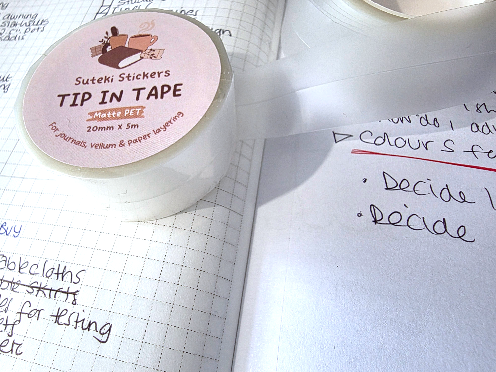 Tip in tape