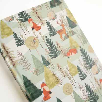 Fox In Winter Woods: Traveler's Dot Grid Notebook