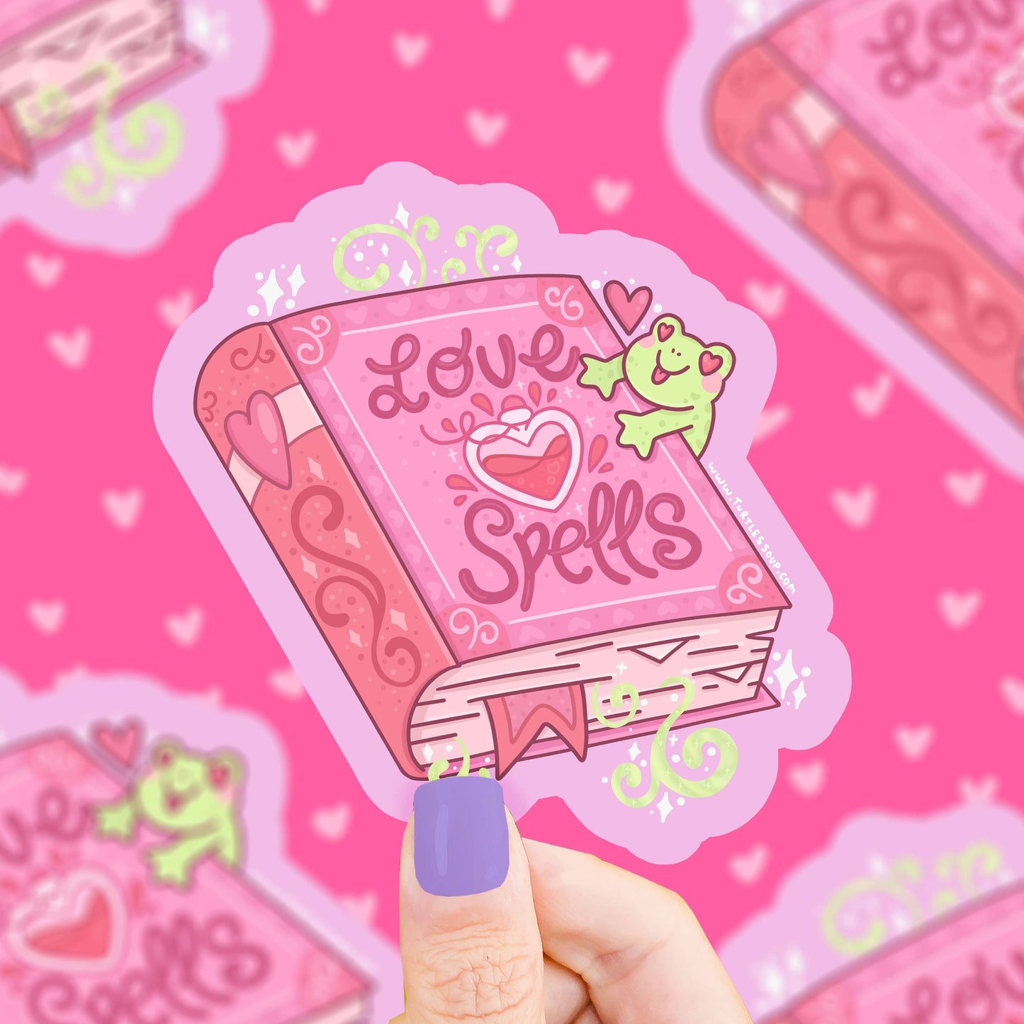 Love Spells Book Sticker