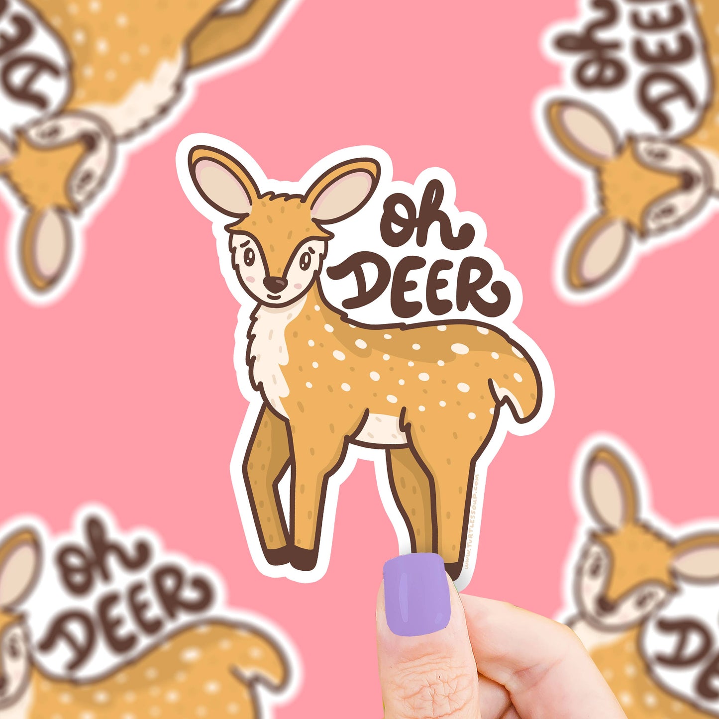 Oh Deer Vinyl Sticker