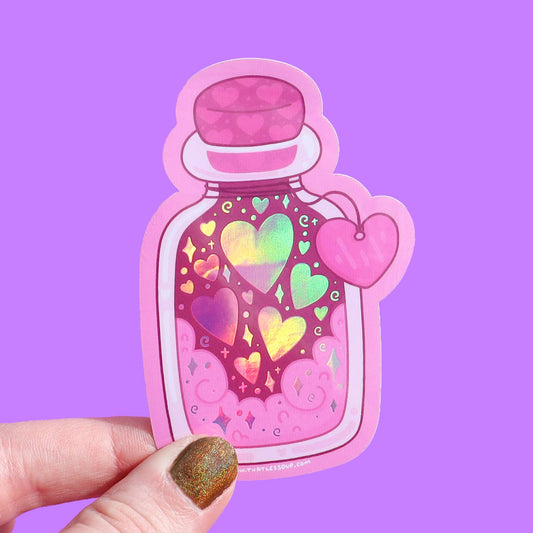 Jar of Love Vinyl Sticker