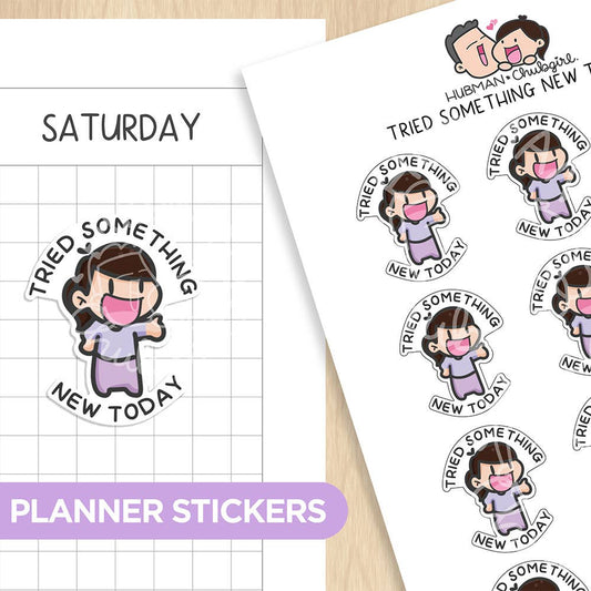 Tried something new today! planner stickers