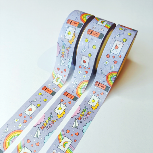 Happy Mail Holographic Foiled Washi Tape