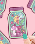 Fairy in a Jar Vinyl Sticker