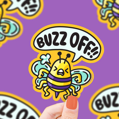 Buzz Off Vinyl Sticker