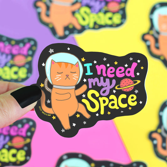 I Need My Space Vinyl Sticker