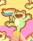 Pride Frog Vinyl Sticker